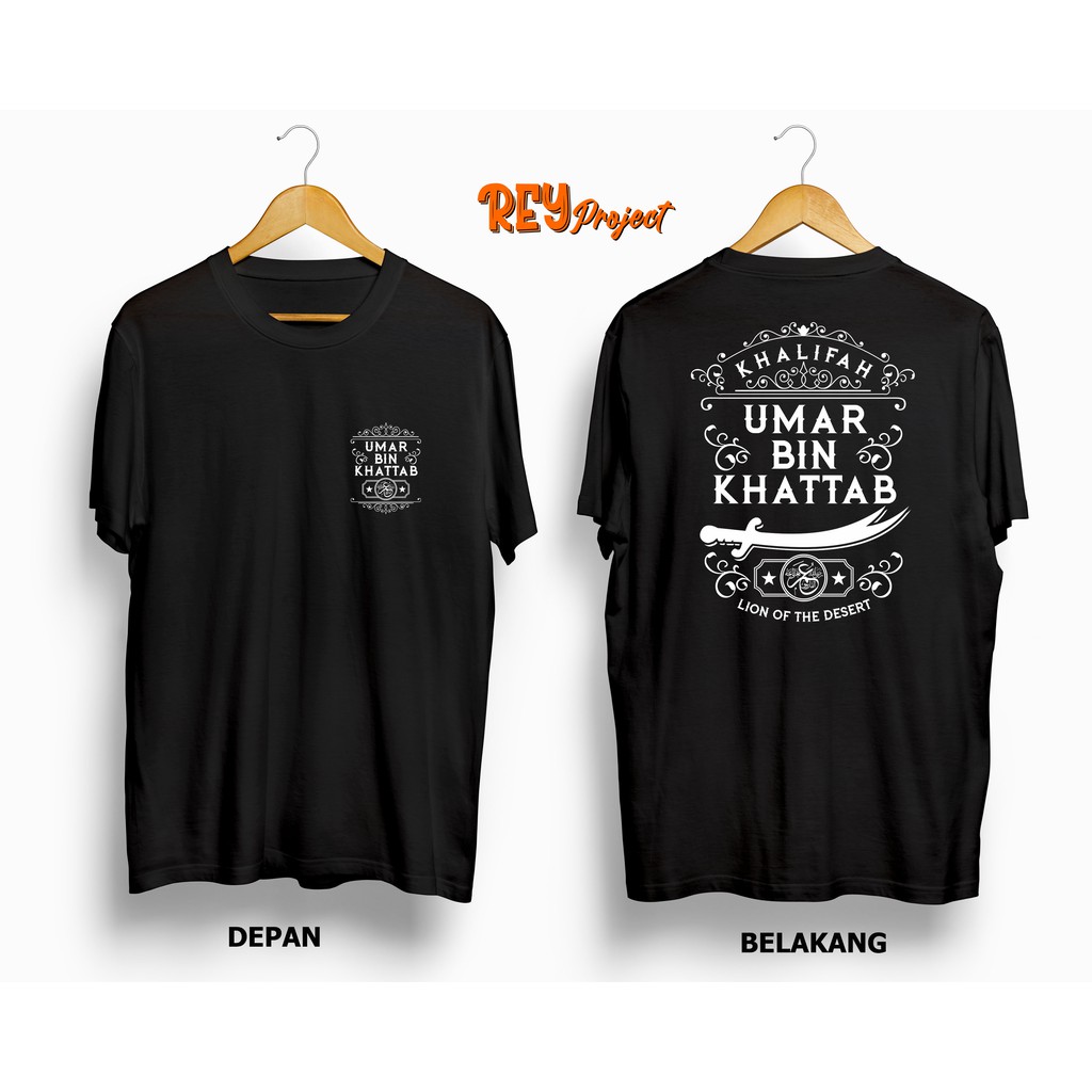 Kaos Umar Bin Khattab kaos islami islam muslim Tangan Pendek dan Tangan Panjang Dakwah-P01
