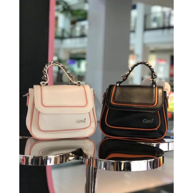 [Bisa COD] Ready Tas Gosh Original New Art 606 Black White