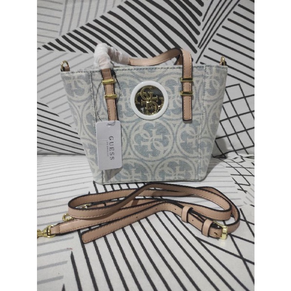 Tas Guess Denim - Guess Denim Small Tote Bag