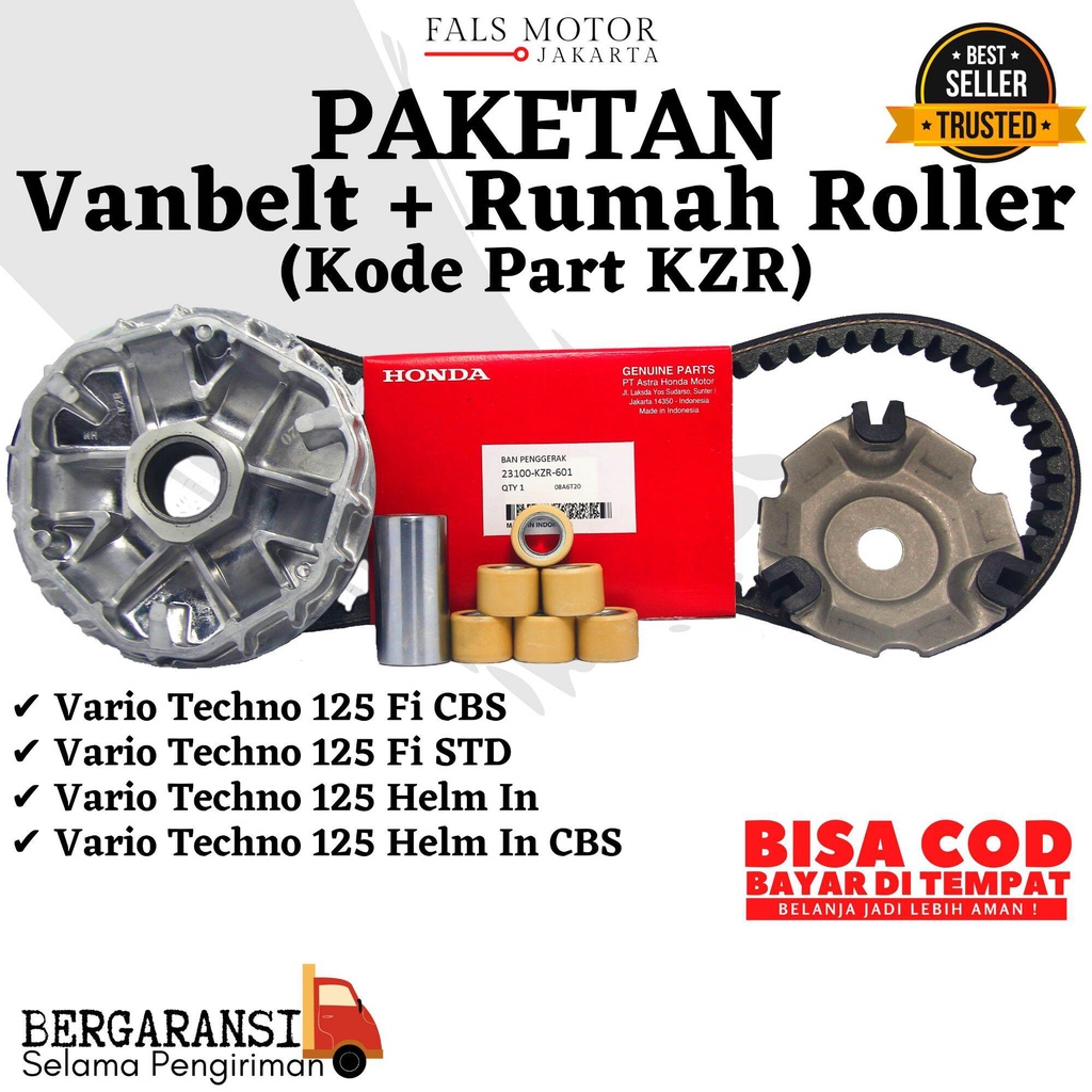 Vanbelt Vario Techno 125 Fi / Vanbelt Vario 125 / Fanbelt Vario 125 / V Belt Vario 125 / Vanbelt Var