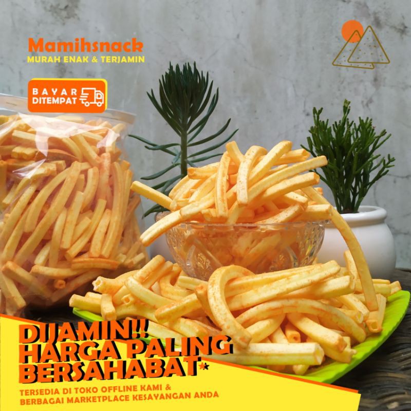 

Stik Potato Kentang Goreng Keju Snack Murah Cemilan Makanan Ringan Enak Dan Gurih Mamihsnack