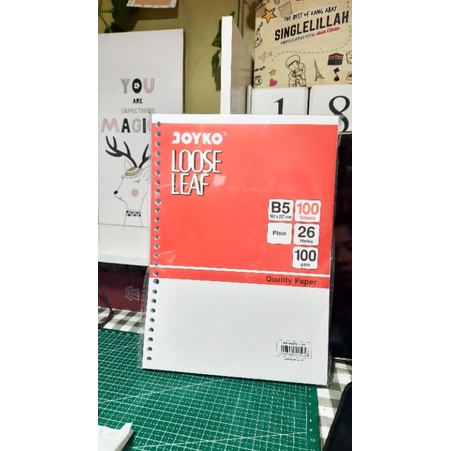 

Isi Kerta Binder Joyko B5 Besar Refill Loose Leaf isi 50/100 lembar polos / bergaris perpack