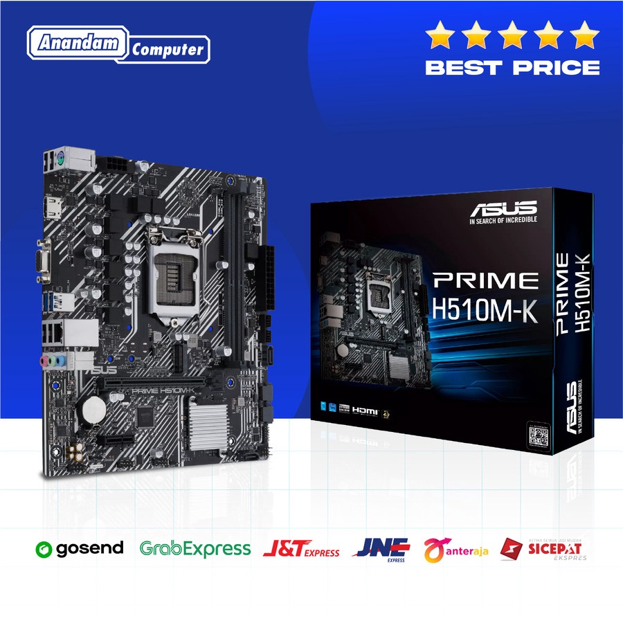 ASUS PRIME H510M-K Intel H510 LGA 1200 DDR4 Motherboard