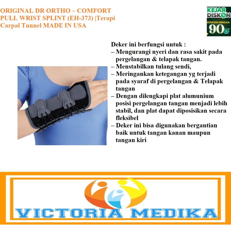 ALKES ORTOPEDI Wrist Brace Support Splint Deker Tangan Wrist Splint Terapi Carpal Tunnel