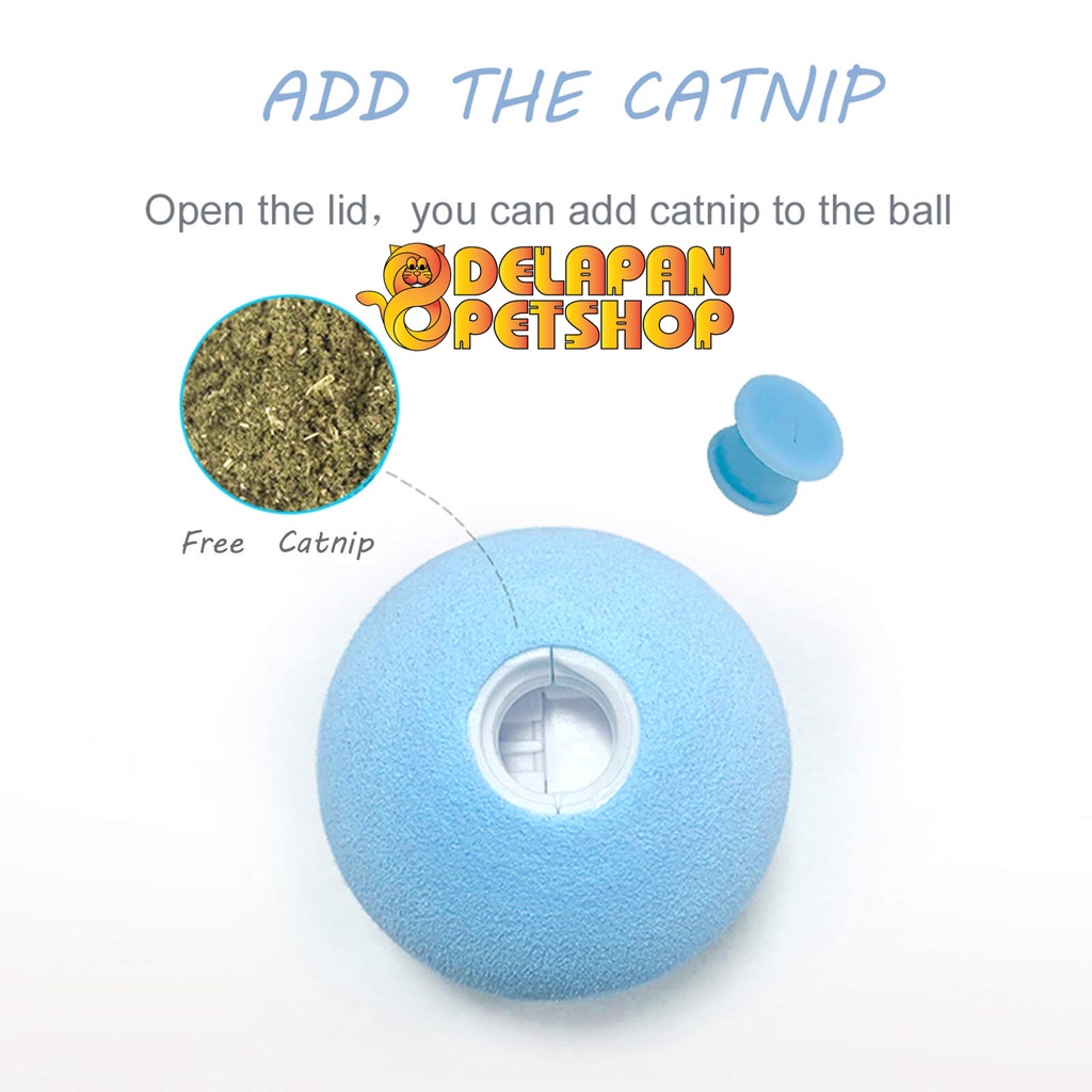 Animal Sounds Ball Mainan Bola untuk Kucing Bersuara Binatang + Dapat Diisi Catnip