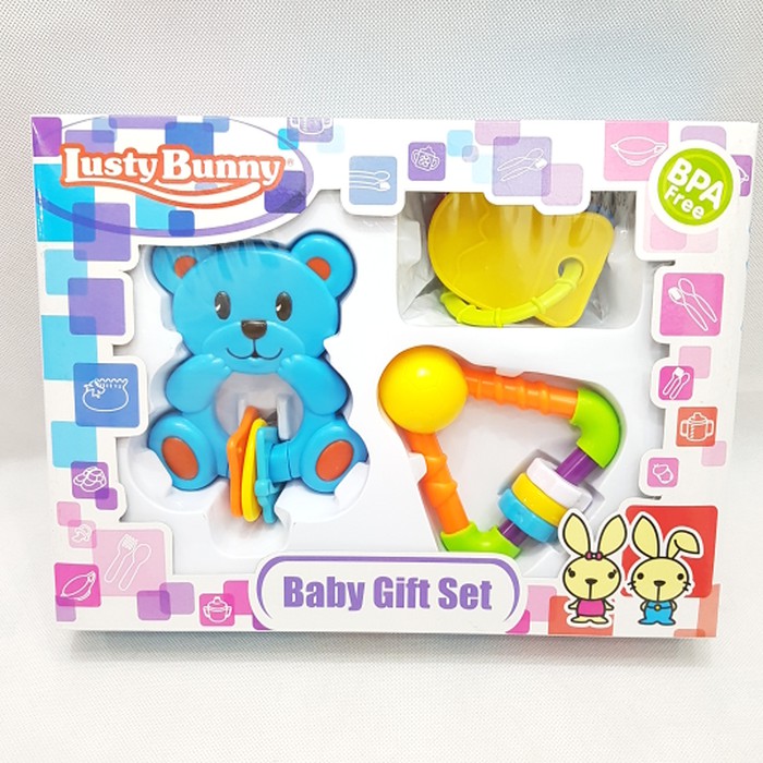 Lusty Bunny Baby Gift Set - Kado Mainan Anak - Set Kado Mainan Bayi