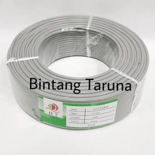 Kabel buat Intercom Serat tunggal isi 4 kawat Kabel HT Series 100Meter