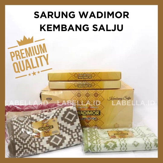 PREMIUM Sarung Pria Dewasa WADIMOR Motif KEMBANG SALJU BERKUALITAS - LABELLA.ID