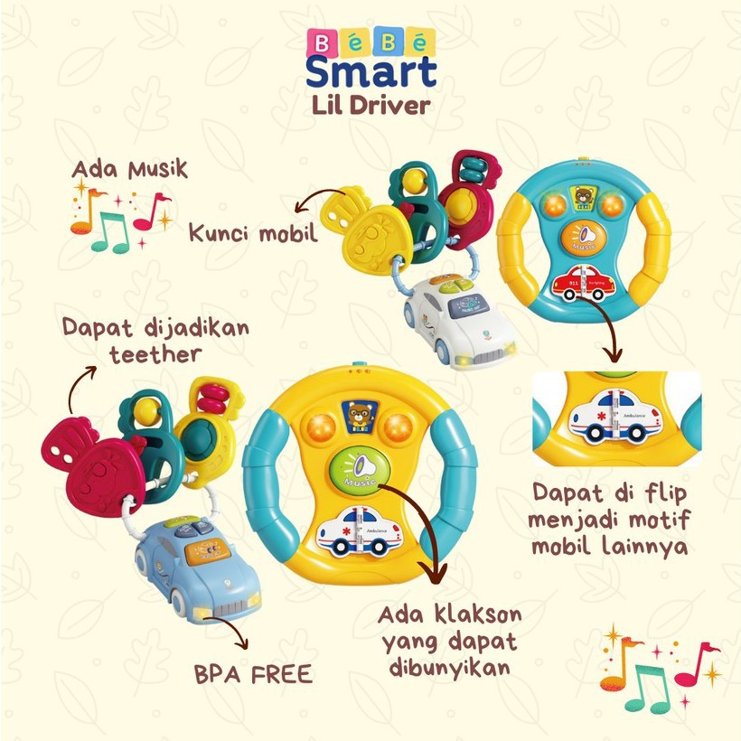 bebe smart lil driver/mainan anak