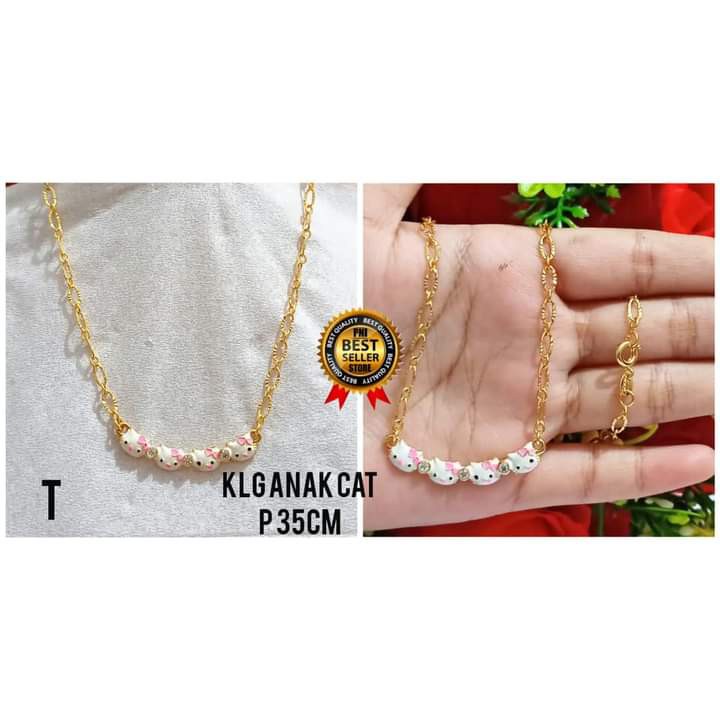 Kalung Anak Karakter Berbagai motif perhiasan Anak Gold dan Silver limited edition (COD)