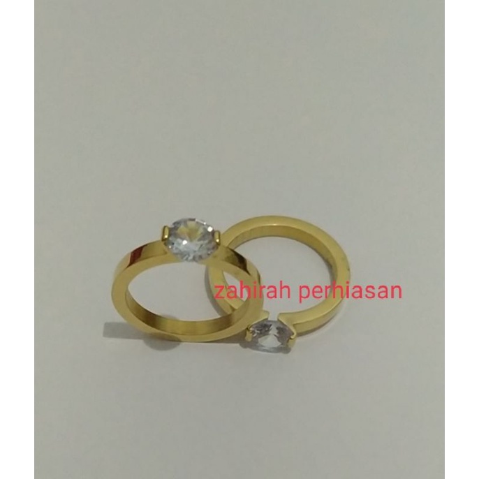 CINCIN WANITA COIN MATA SATU ANTI LUNTUR 880