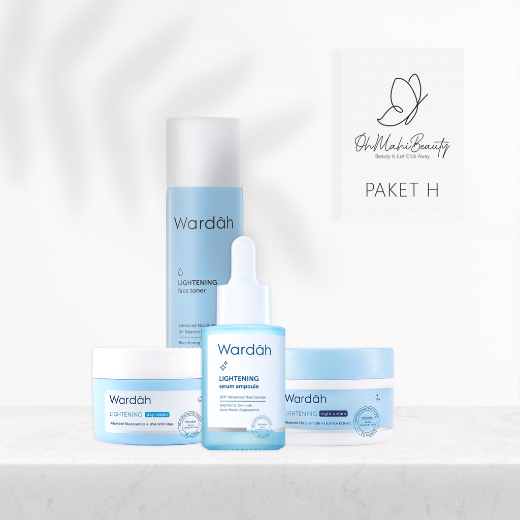 Wardah Paket Lightening Series - Paket Hemat (6pcs) (5pcs) (3pcs) - Skincare Wardah - Paket Wardah Lightening Series-7