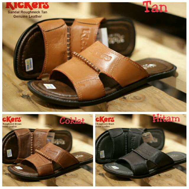 SANDAL KULIT ASLI KICKERS ROUGHNECK