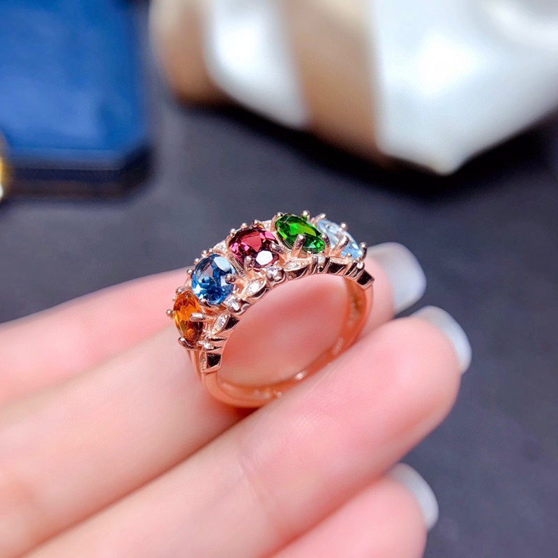 Fancyqube Cincin Zirkon Warna Emas Perak Untuk Pria Dan Wanita