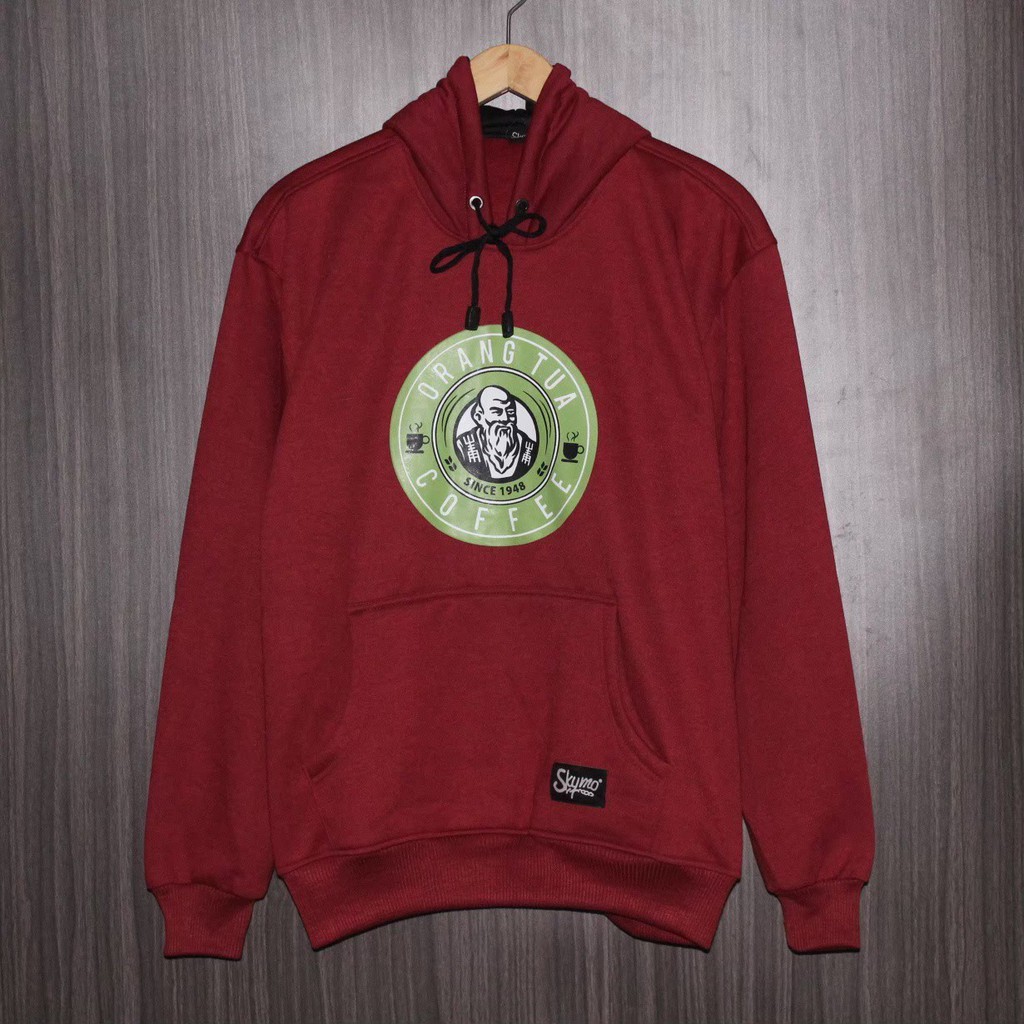 sweater hoodie pria coffee