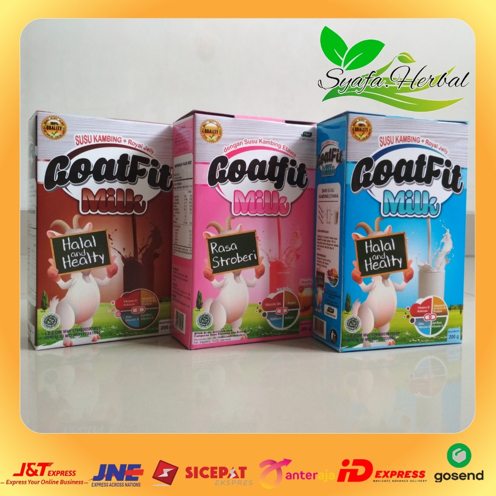 

SUSU KAMBING ETAWA GOATFIT 200gram BERAGAM VARIAN