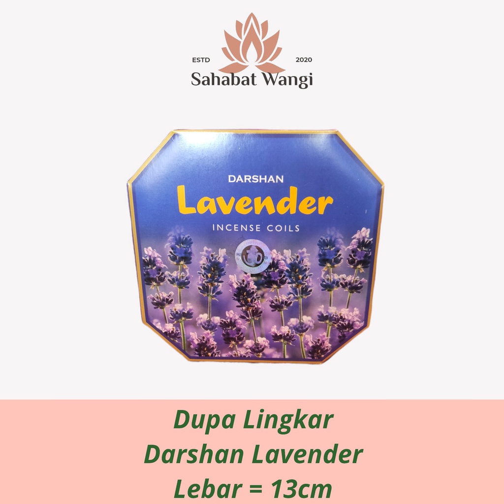 Dupa Hio India Lingkar 24 Jam Darshan Lavender 1 Pack