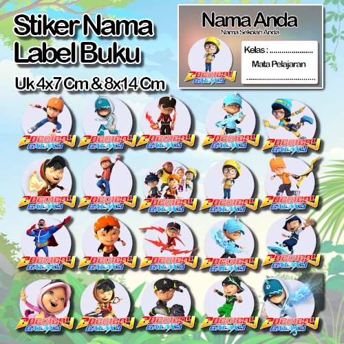 

Stiker Label Buku boboiboy boboi Kartun gopal ling yaya animasi anak peng Karakter Lucu Custom Lebel Nama cromo murah 20 Varian berbeda Sticker Pelajaran Mapel buku anak sekolah No 7