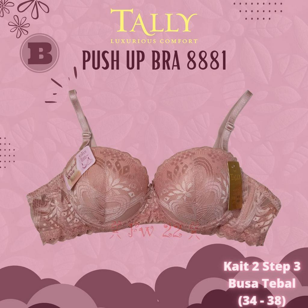 Push Up Bra Half Cup Tally 8881 Bra Kawat dengan Brukat