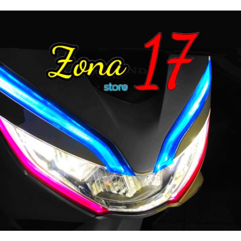 stiker lampu polos pcx 150cc 2019