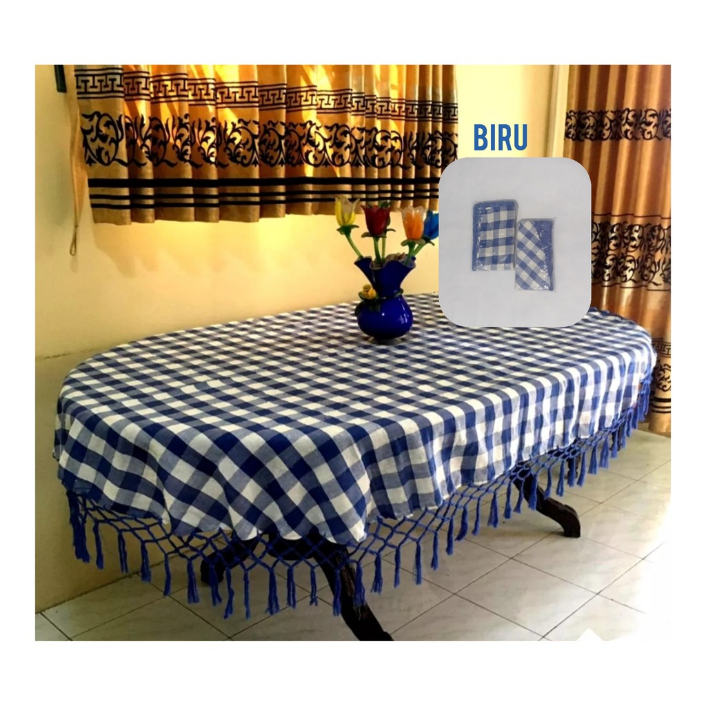 Taplak Meja Makan Kain KOTAK OVAL Kursi 6 Shopee Indonesia Taplak Meja Makan Kain KOTAK OVAL Kursi 6 Shopee Indonesia