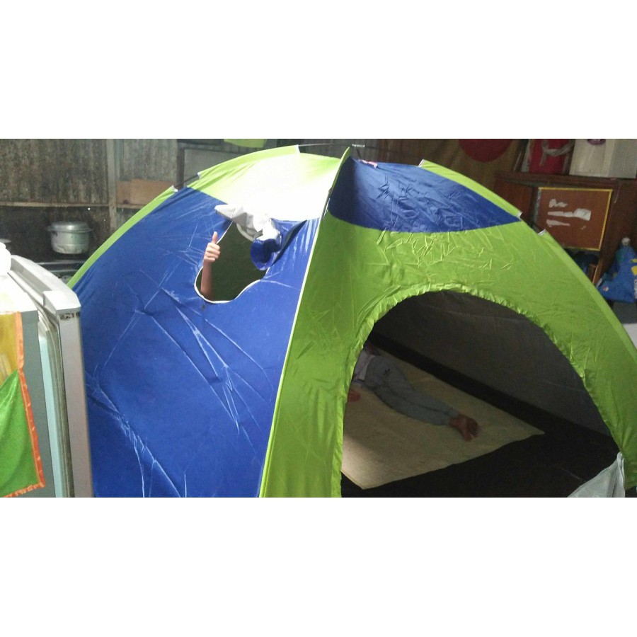 【COD】 Tenda Dome Single Layer 8 / 10 / 12 Orang` Anak Dan Dewasa 8P 10P 12P` Outdoor Camping Tent Indoor Kemah