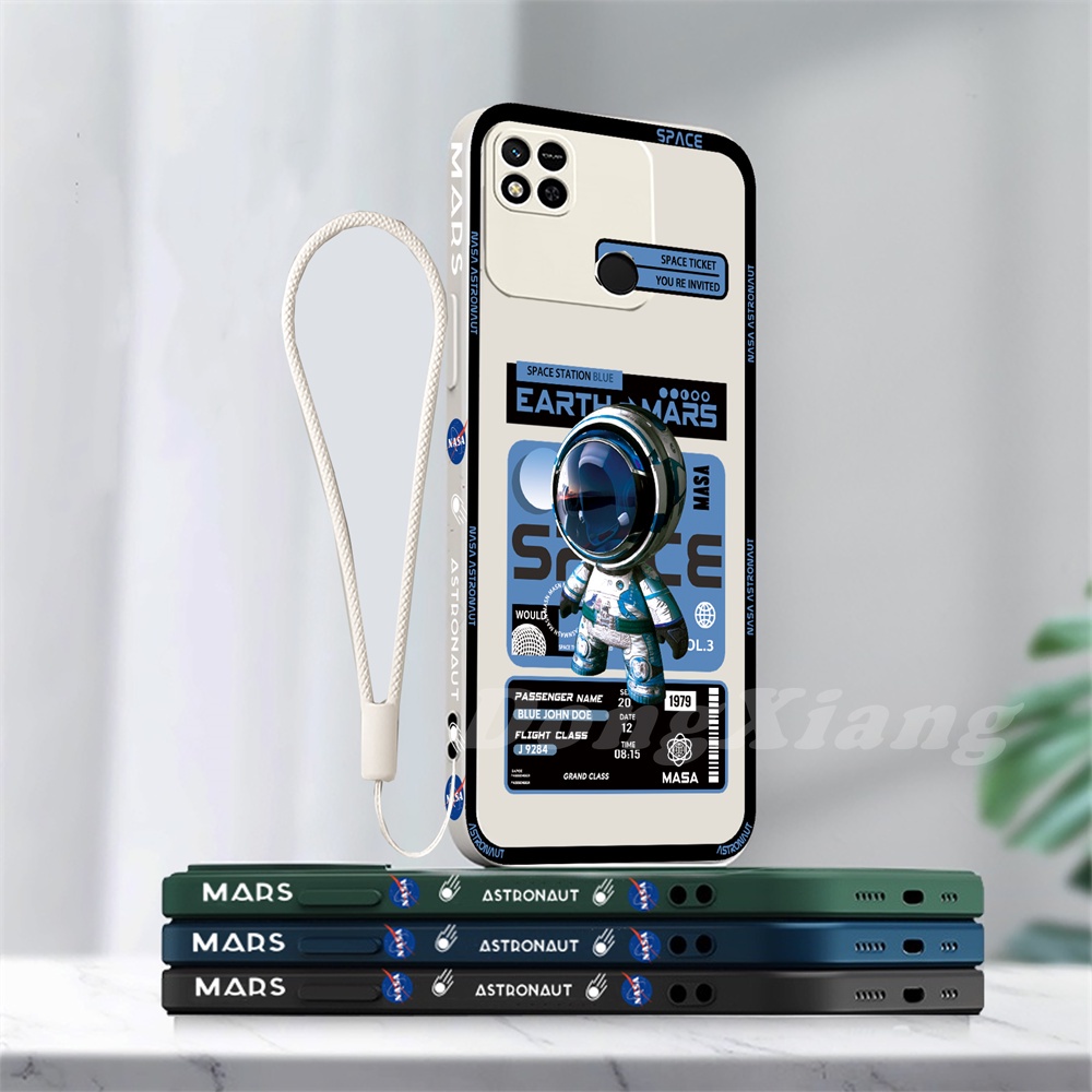 Soft Case TPU Motif Astronot Luar Angkasa Untuk Xiaomi Poco X3 FT M3 Pro Poco X3 NFC X3 Pro Redmi 10A 10C Note 11 Pro Note 10