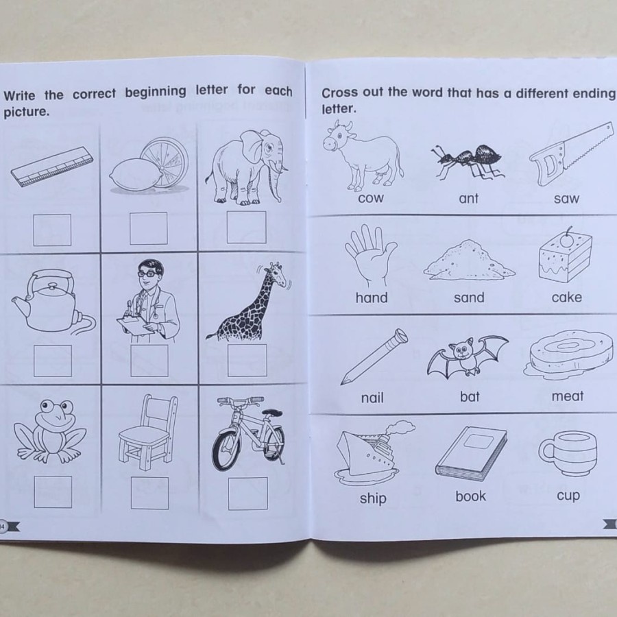 English Workbook for Pre Primary (age 4-7 years old)