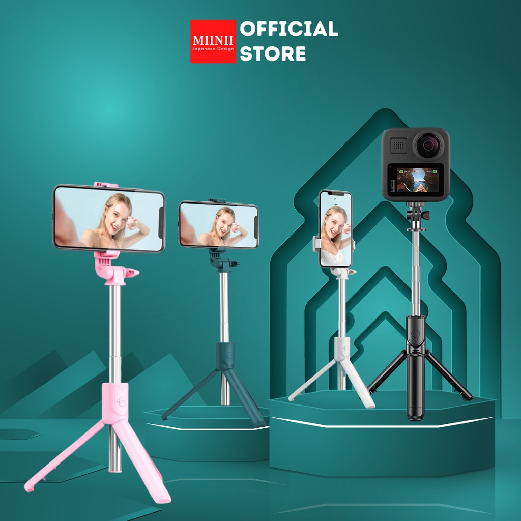 MIINII Tongsis Tripod 3in1 Remote Selfie Bluetooth R1S/R1 - Tongsis Bluetooth