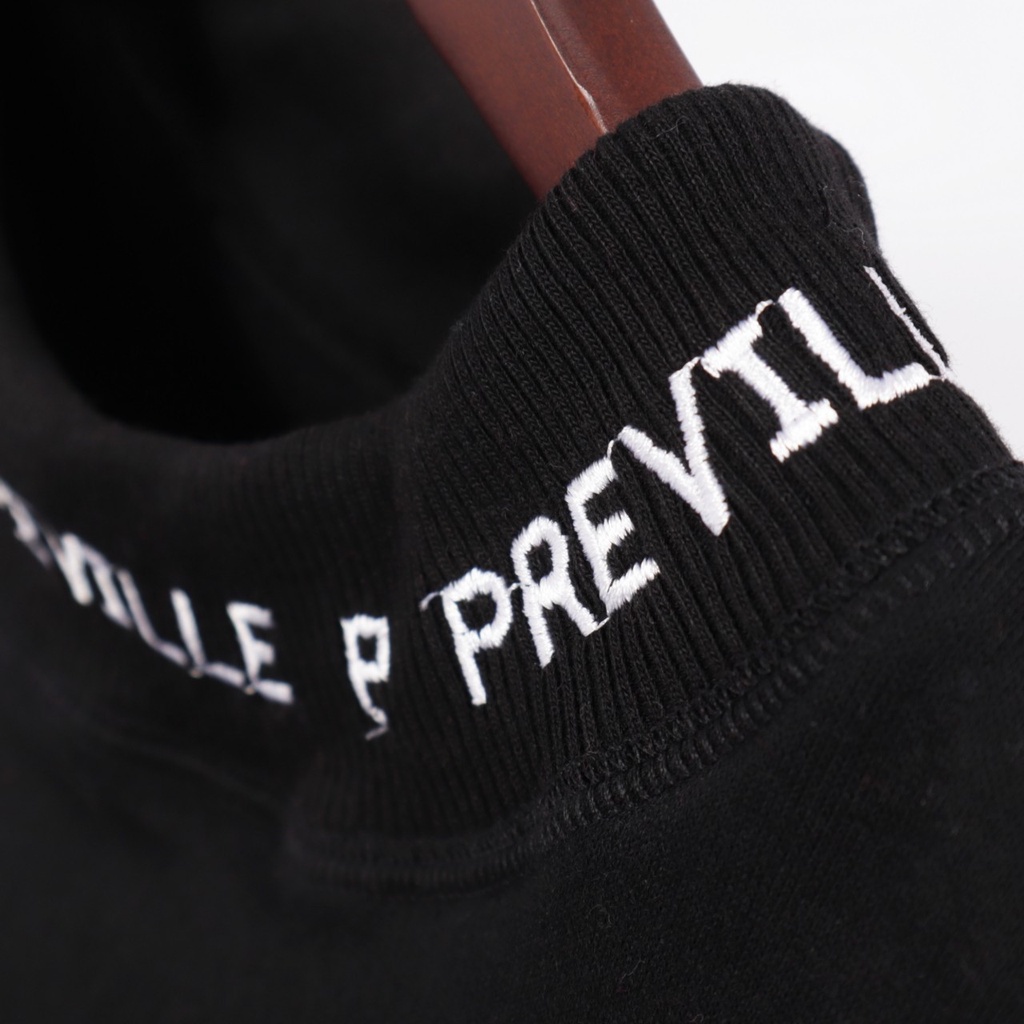 Sweater Crewneck Pria Preville Bordir List Leher Super Premium Sweater Pria Best Quality