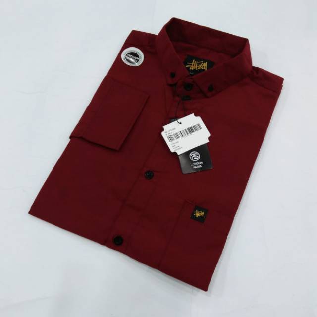 kemeja pria cowok motif hawai pantai warna grey lengan panjang slim fit kemeja pria casual distro