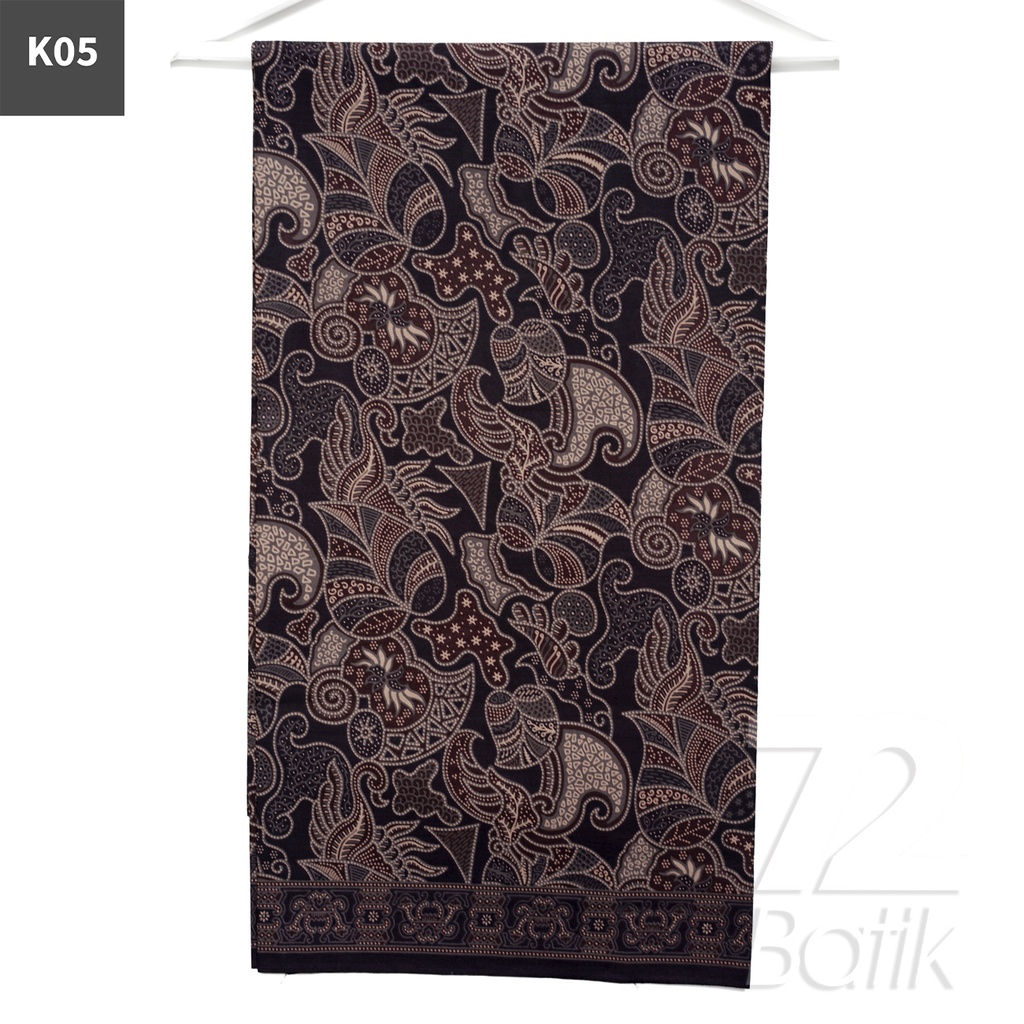 KAIN BATIK PREMIUM Bahan Katun Motif Daun Sirih Warna Hitam 721129 Cap 72 Jarik Jarit Samping Kebat Panjang Batik Katun Modern Premium Bahan Seragam Batik Pernikahan Kantor Keluarga Murah Kamen Jadi Batik Bali Lembaran