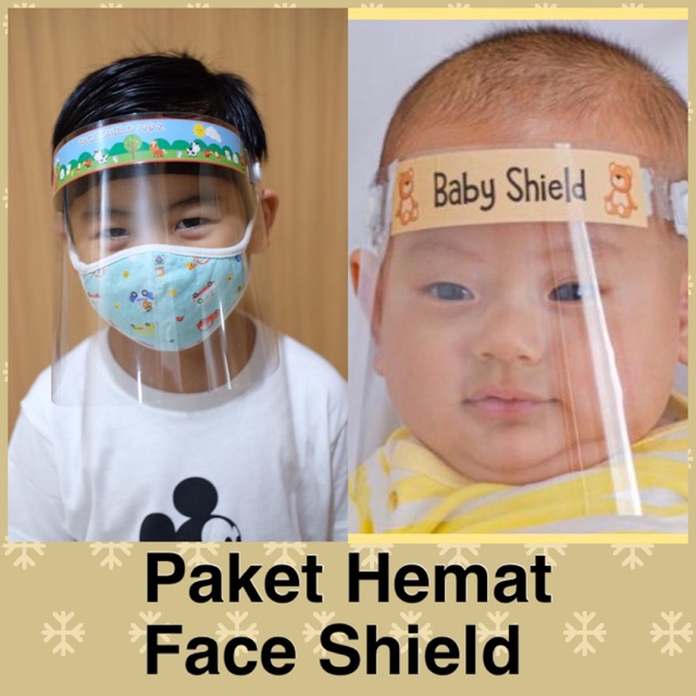 Paket Hemat Face Shield / Pelindung Wajah Anak / Pelindung Wajah Bayi / Paket Hemat APD