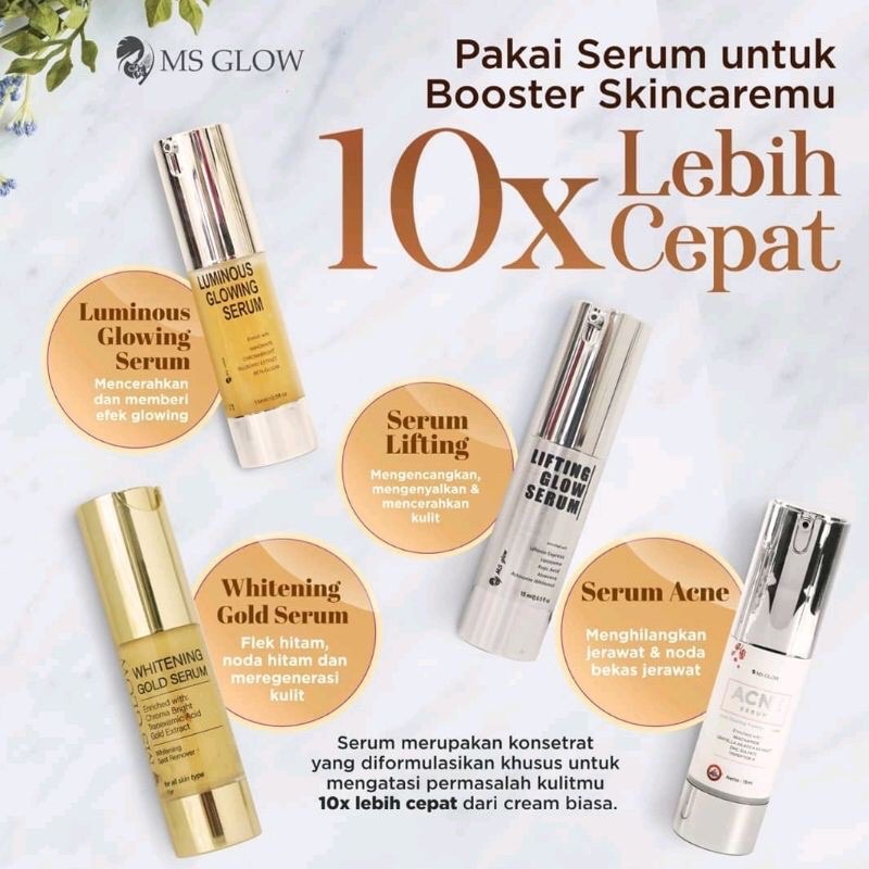 SERUM MS GLOW Original skincare BPOM, aman dan halal