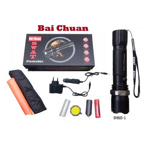 Senter SWAT Police Bai Chuan Flashlight 8460