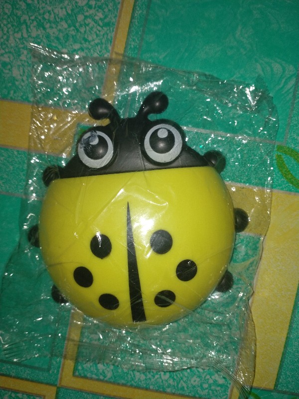 Elber Tempat Sikat Pasta Gigi Lady Bug Toothpaste Brush Organizer