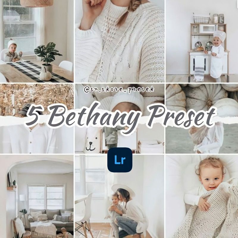5 PRESET LIGHTROOM BETHANY SERIES For IOS &amp; Android