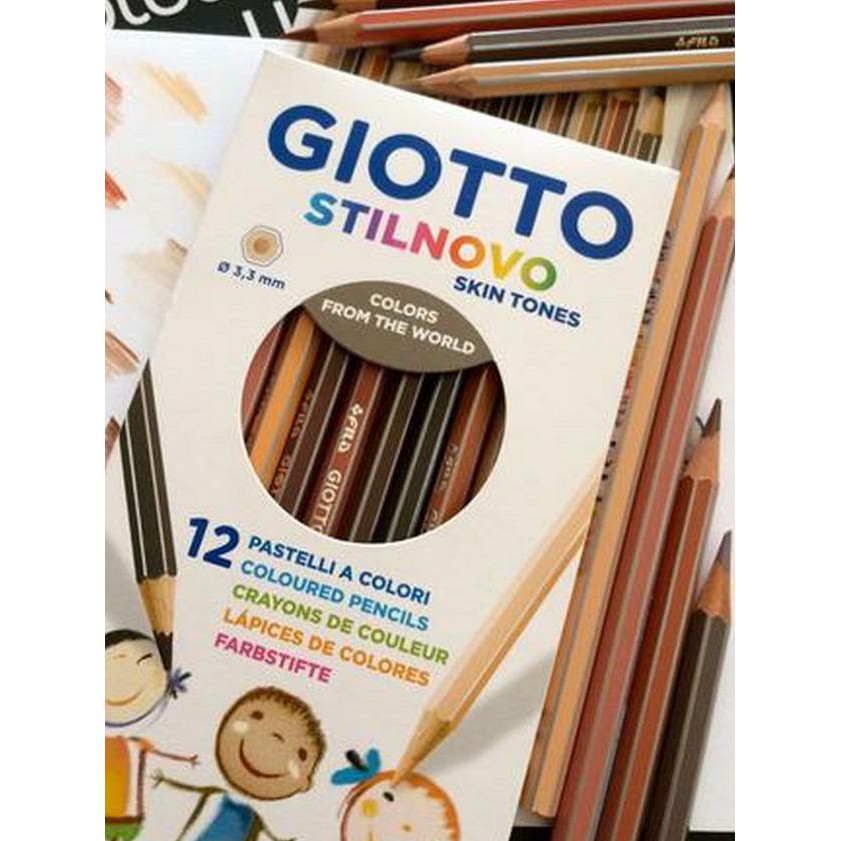 

Terbaik.,!!-675 STILNOVO SKIN TONE COLOURED PENCIL GIOTTO