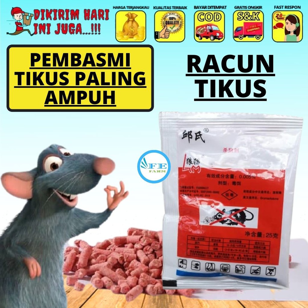 PEMBASMI TIKUS RACUN SUPER AMPUH FEFARM