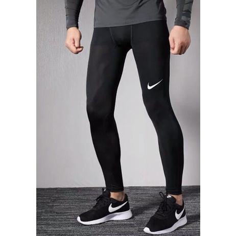 Baselayer Celana Panjang Nike Gunung Celana Hitam Olahraga Sepeda Volley Voli Sepak Bola Futsal