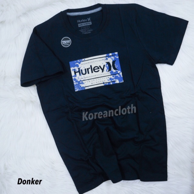 KAOS DISTRO BANDUNG HURLEY H PRIA REMAJA DEWASA