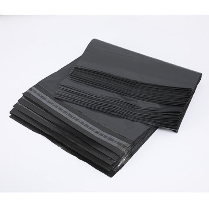 Plastik Packing Online Shop 100 Lembar 25x40cm Hitam Dengan Perekat/Polymailer Termurah Terlaris