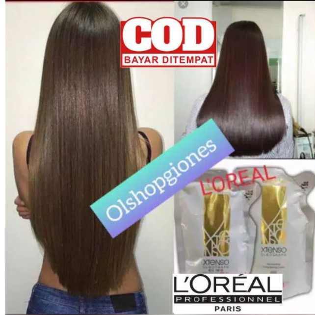 Loreal Extenso Smoothing mini , pelurusan rambut keratin