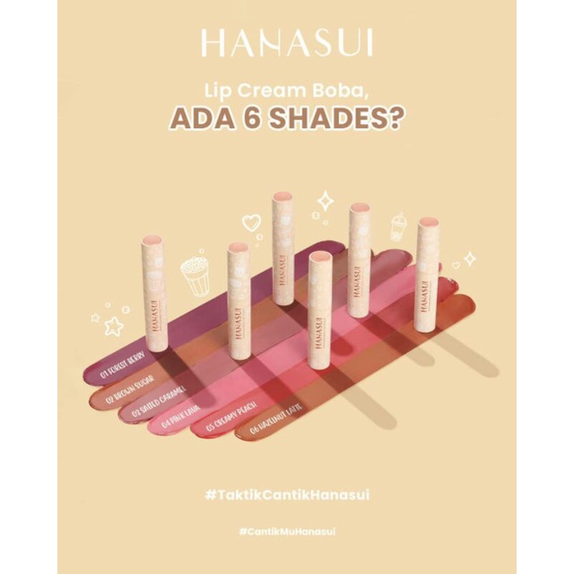 Hanasui lip cream boba
