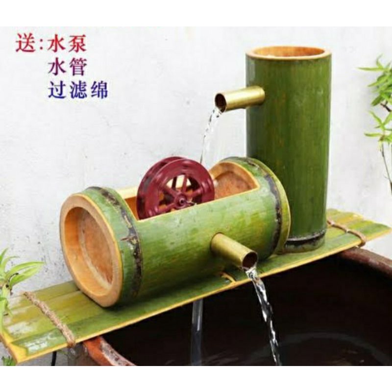 pancuran bambu minimalis ,pancuran bambu sli dekorasi kolam hias terlaris