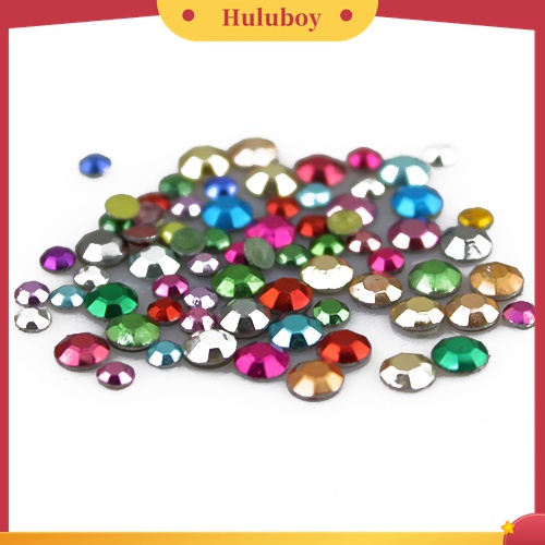 Huluboy Huluboy♡ Roda Isi Stiker Kuku Warna Warni Untuk Dekorasi Manicure DIY