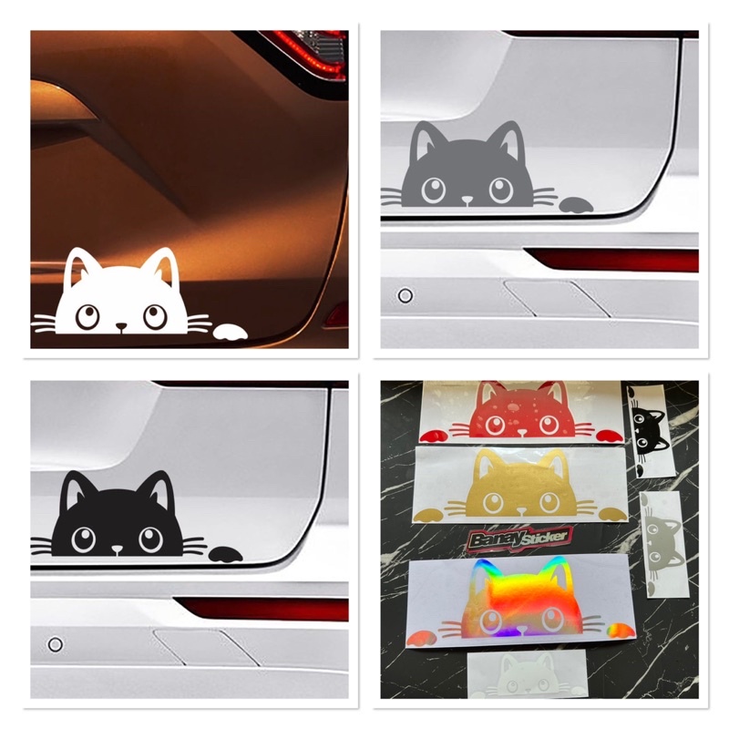 STICKER STIKER KUCING NGINTIP CUTTING