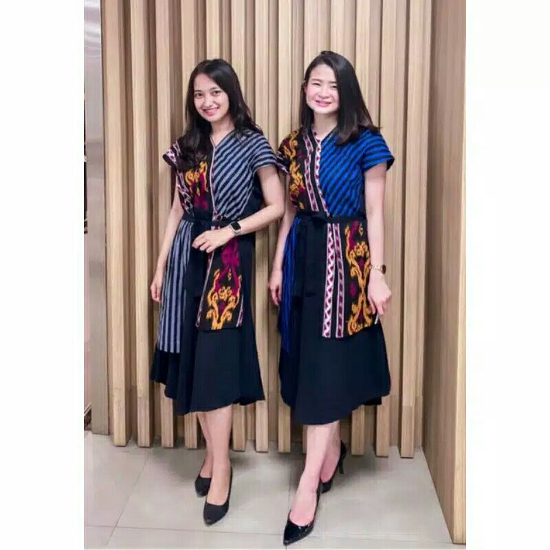Aindra Batik Pekalongan Dress Batik Kebaya Ayamia Kimono Kombinasi Ikatan Cinta Andin Amanda Manopo