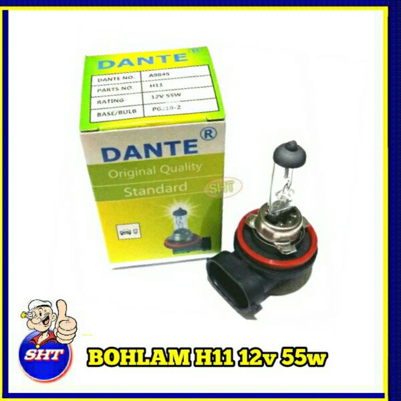 Bohlam Foglamp Lampu Kabut H11 12v 55w