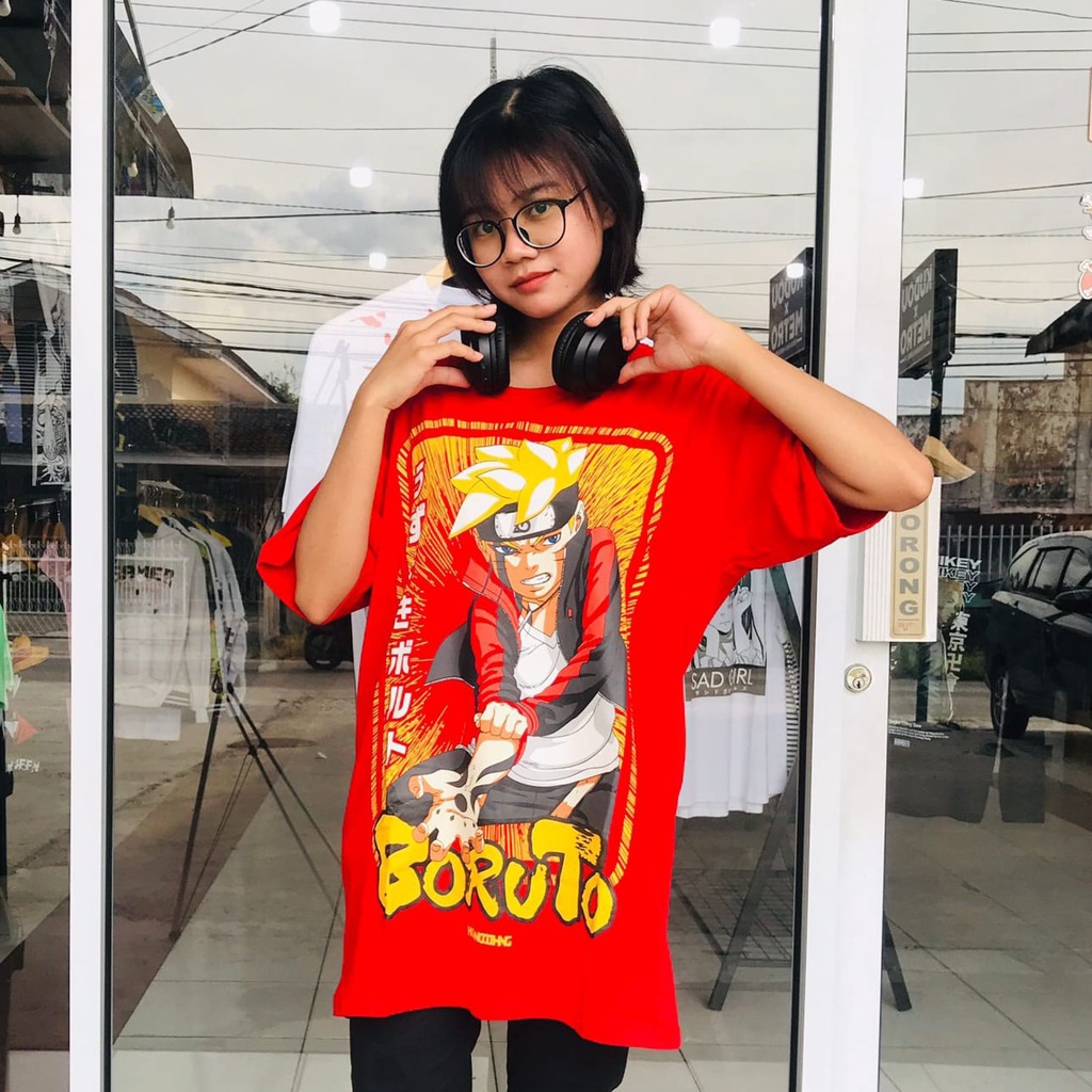 Kaos Boruto Uzumaki Red